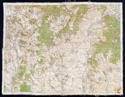 1948 Gyöngyös, Pásztó, térképek kartonra kasírozva,52x40cm