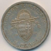 1938. 5P Ag "Szent István" T:2 ph.