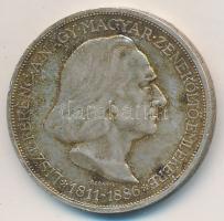 1936. 2P Ag "Liszt Ferenc" T:2 kis ph., patina