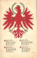 Tiroler Adler / the eagle of Tyrol, coat of arms Emb. patriotic postcard
