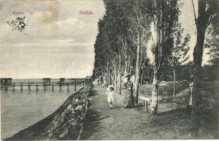 Siófok, Korzó, Balaton part, kiadja Weisz Lipót (EK)