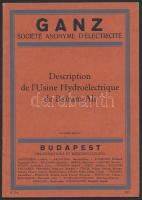 1927 Ganz Société Anonyme D'Électricité, Description de l'Usine Hydroélectrique de Bairam-Ali, 23p