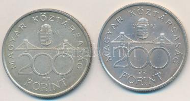 1993. 200Ft Ag "MNB" (2x) T:2