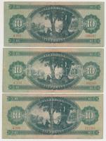 1949. 10Ft (3x) T:III,III-