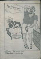 1943 Diplomaták neglizsében. Egy genfi szobalány elbeszélései után összeállította és illusztrálta eg...