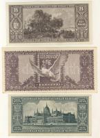 1945-46. 16db klf infla bankjegy T:I- (2x), T:II+ csak egyszer hajtott (11X), T:II (3x)