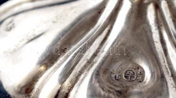 1854 Antik ezüst (Ag.) fűszertartó, jelzett, 8,5×8×6,5 cm, nettó 55 g