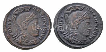 Római Birodalom / Ticinum / I. Constantinus 319-320. Follis Cu (2x) (3,29/2,82g) T:2,2- Roman Empire / Ticinum / Constantine I 319-320. Follis Cu "CONST-ANTINVS AVG / VIRTVS EXERCIT - P-T" (3,29g/2,82g) C:XF,VF RIC VII 114.