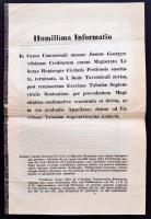 1842 Hétszemélyes Tábla nyomtatott határozata néhai Georgievics János pesti kereskedő kölcsöneinek ügyében, Pest, Trattner Károly, 6 p.