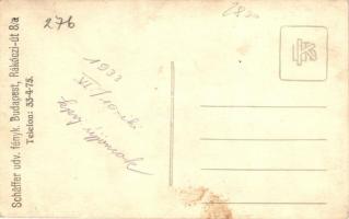 1933 Budapest II. Gyalogsági Kadétiskola, karpaszományos (k.p.v.j.) újonc katonák ágyúval, Schäffer ...