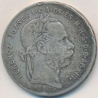 1879KB 1Ft Ag "Ferenc József / Középcímer" T:3 ph.