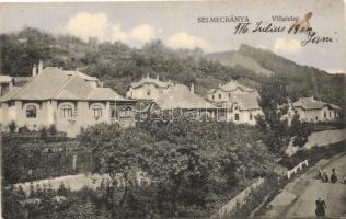 Selmecbánya, Banská Stiavnica; Villa-telep, kiadja Joerges / villas (EK)