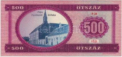 2015. "MÉE. Pápai csoport 15. Érem- és Fegyverbörze" 500Ft pénzpótló utalvány T:I