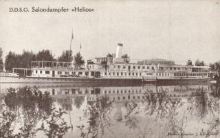 1927 Az első Dunagőzhajózási-Társaság Helios személyszállító gőzösén tett Dunai-út emlékére; fényképezte J. Eilingsfeld kapitány / DDSG Salondampfer Helios
