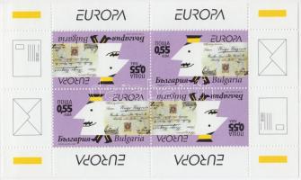 Europa CEPT: The letter stamp booklet, Europa CEPT: A levél bélyegfüzet