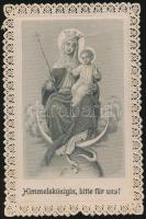 cca 1880-1900 Csipke szentkép, hibátlan. 9x6 cm