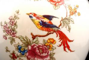 Hollóházi madaras padlóváza, matricás, jelzett, hibátlan, m: 41 cm