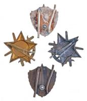 ~1960-1970. "KTP (Katonai Tízpróba)" (2xklf) zománcozott fém jelvény + "Egység Bajnok...