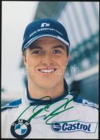 Ralf Schumacher (1975-) német Formula 1-es autóversenyző aláírt fotója. 15x10,5 cm.