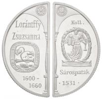 2000. 2000Ft Ag "Lórántffy Zsuzsanna / Sárospatak" (2xklf) T:PP Hungary 2000 Forint Ag "Zsuzsanna Lórántffy / Sárospatak" (2xdiff) C:PP ujjlenyomat Adamo EM167