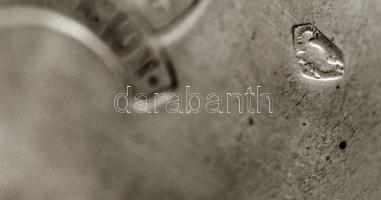 Intact duplafedelű ezüst(Ag) zsebóra, másodpercmutatóval, hibátlan számlappal, üveg nélkül, jelzett,...