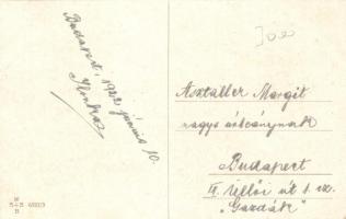 Italian art postcard. Smoking couple, W.S.S.B. 6522/3., s: Usabal