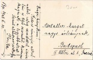 Lady with dog in the garden, W.S.S.B. L'art italien No. 6783/1., s: M. Santino