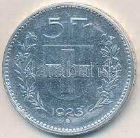 Svájc 1923B 5Fr Ag T:2- polírozott Switzerland 1923B 5 Francs Ag C:VF polished Krause KM# 37