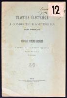 1895 Traction Électrique á conducteur souterrain pour tramways, Alfredo Diatto, pp.:15, 27x18cm