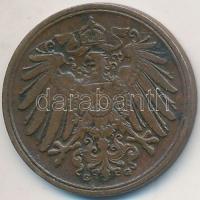 Német Birodalom 1898G 1pf Cu T:2- enyhén hajlott
German Empire 1898G 1 Pfennig Cu C:VF slightly cur...