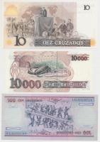 Brazília ~1980-1990. 6db klf bankjegy T:I
Brasil ~1980-1990. 6pcs of diff banknotes C:UNC