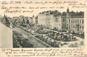 Sopron, Oedenburg; Deák tér. L. Kummert kiadása