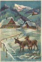 40 db RÉGI motívumlap, vegyes minőség; művész, virág, folklór / 40 old motive cards, mixed quality; ...