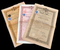 Budapest 1900-1903. "A Magyar Korona Országai 4%-kal Kamatozó Törlesztéses Kölcsön" 100K, ...