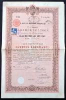 Budapest 1900-1903. "A Magyar Korona Országai 4%-kal Kamatozó Törlesztéses Kölcsön" 100K, ...