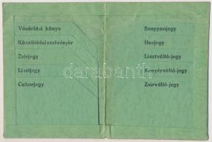 ~1945. " 'Praktikus' Élelmiszerjegyrendező" használt állapotban