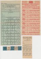 ~1941-1946. 7db vegyes élelmiszerjegy, közte "Állami közellátási pótjegy gyermek részére", "Általános közellátási állami kenyérpótjegy testi munkás részére", "Állami cukorjegy" T:II-,III