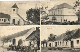 Javurek; Náves s kapli, Skola, Obehod J. Pitrochy, Hostinec / chapel, school, shop of J. Pitrochy, inn (EB)