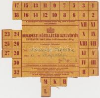 ~1942-1949. "Általános közellátási jegy", "Budapesti közellátási szelvényív", &q...