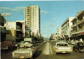 10 db MODERN városképes képeslap, nagyrészt kelet-európai városok, autókkal, vegyes minőség / 10 mod...