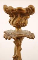 Antik bronz gyertyatartó, m:20 cm