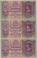 1930. 100P (6x) sorszámkövetők T:I-,II