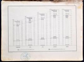 Palóczi Antal: Vignola oszloprendjei. Bp., 1897, Pfeifer Ferdinánd. Papírkötésben, megviselt állapot...