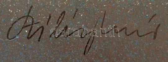 Szilvásy Nándor (1927-2011): Hegedűk. Szitanyomat, papír, jelzett, számozott (100/81), 44×33 cm