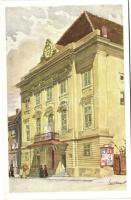 10 db RÉGI, megíratlan városképes képeslap, 2 db agrár propaganda lappal, vegyes minőség / 10 old, u...