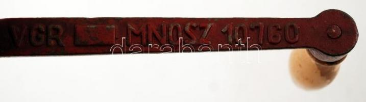 Régi mákdaráló, jelzett, h: 25 cm