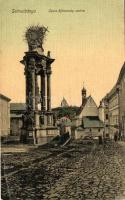 Selmecbánya, Banská Stiavnica; Szent Háromság szobra / Trinity statue (EB)