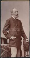 cca 1900 Azonosítandó férfi fotója Koller Károly budapesti műterméből, 19x10cm