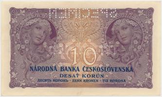 Csehszlovákia 1927. 10K "SPECIMEN" perforációval T:I-,II
Czechoslovakia 1927. 10 Korun wi...