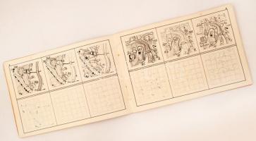 1928 Térképvázlatok gyakorló rajzfüzete. Összeáll.: Kogutowicz Lajos. Bp., Kókai Lajos. "Tiszte...